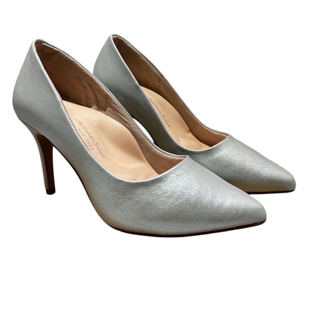 Antonia Saint NY Victoria Hello 3.0 Silver Metallic, Size 9
